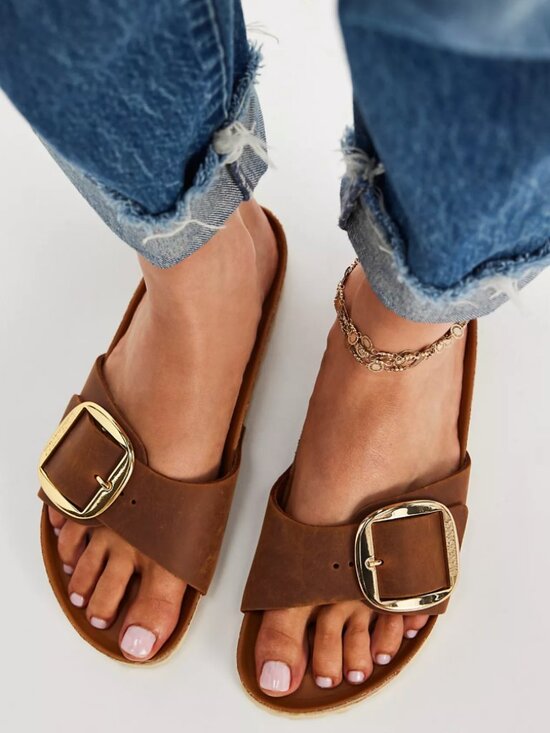 Birkenstock Shoes - Birkenstock Madrid Big Buckle Sandals in Cognac (US 8-8.5 / EU 39)